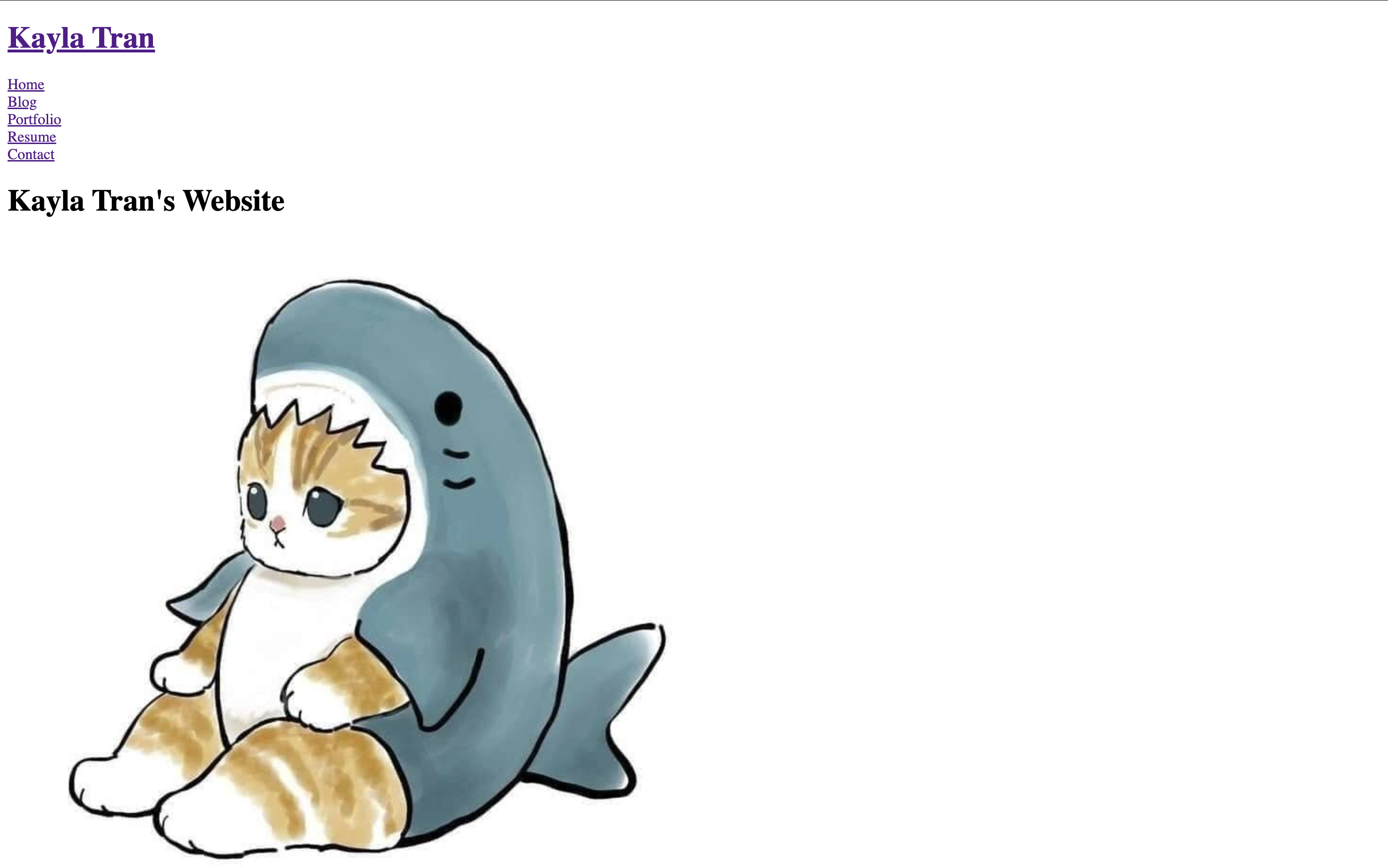 A photo of personal website.